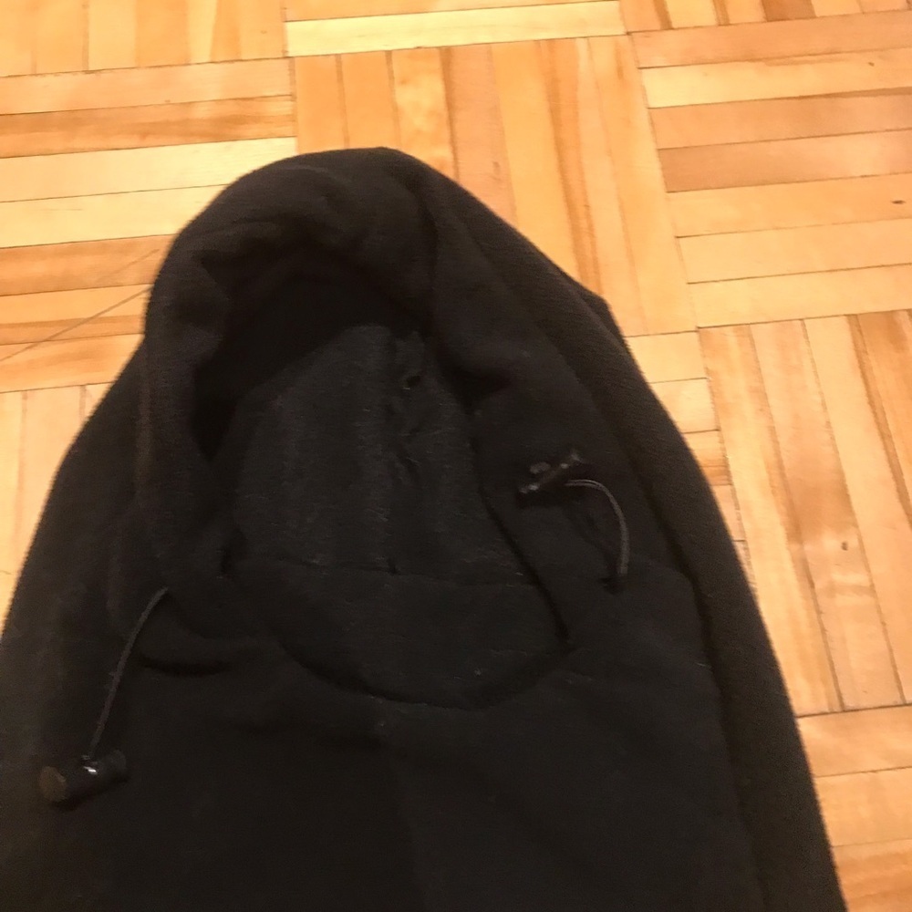 3/15$ Cozy Black Hoodie with Drawstrings